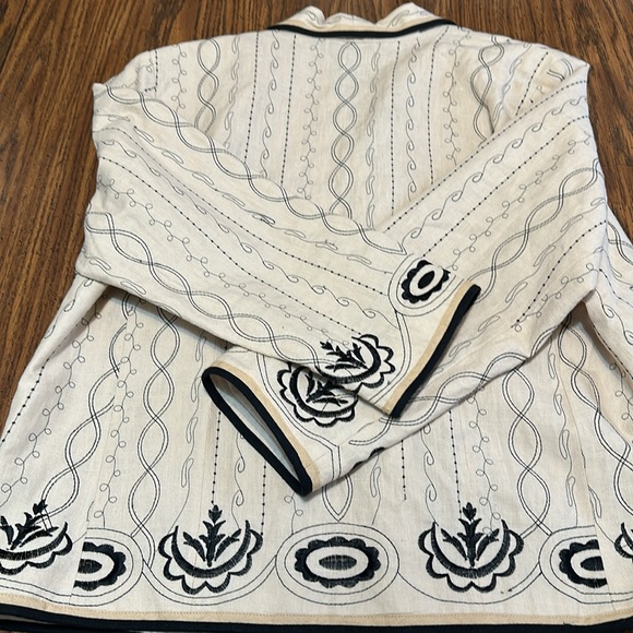 New Alexandra Bartlett 100% Linen Women’s Blazer Size 1X - Picture 2 of 6